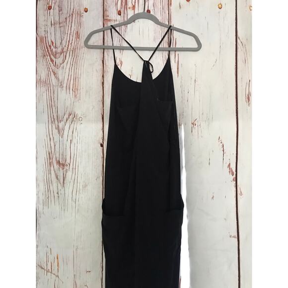 sweaty betty black karma drawstring halter jumpsuit - SIZE 10 - Picture 6 of 10